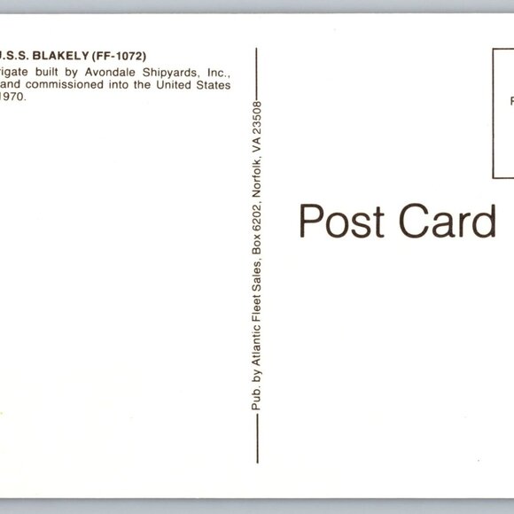 Postcard  Unposted  Warships [Frigates] Lot of 8 Historic Collection #1169 - Picture 10 of 16